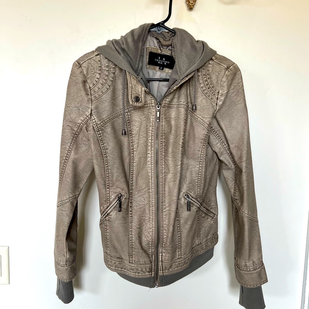 Faux leather jacket. Like new beautiful condition